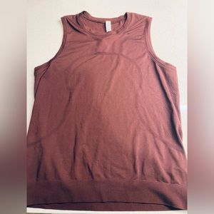 Burgundy Muscle Tank Lululemon size 6